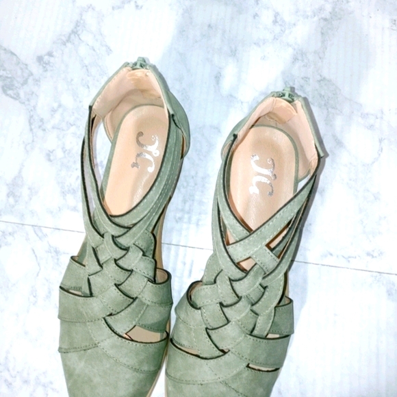 Boho Vibes Faux Suede Shoes in Olive - Picture 10 of 10